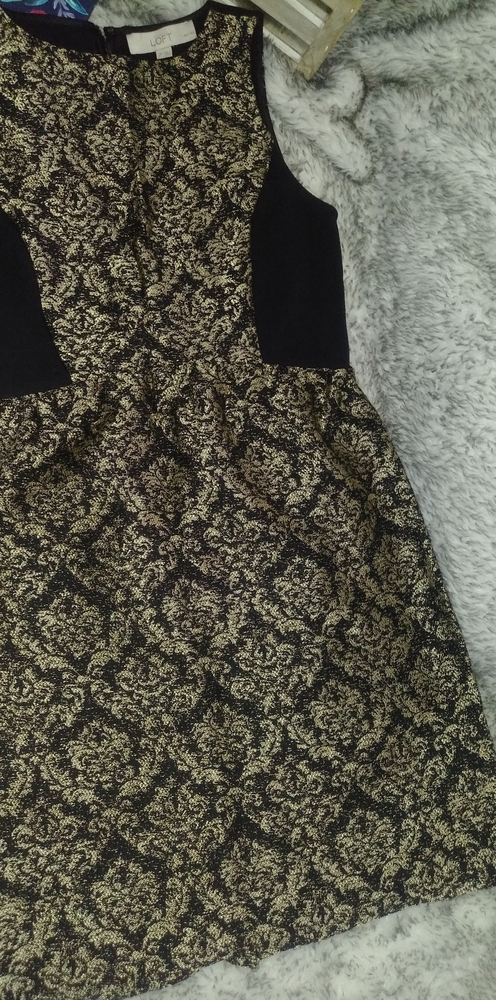 Cocktail Dress Black & Gold Dress Petite 2P